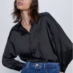 ZARA BUTTON FRONT TOP